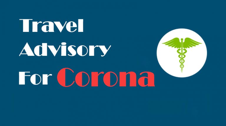 travel advise for corona