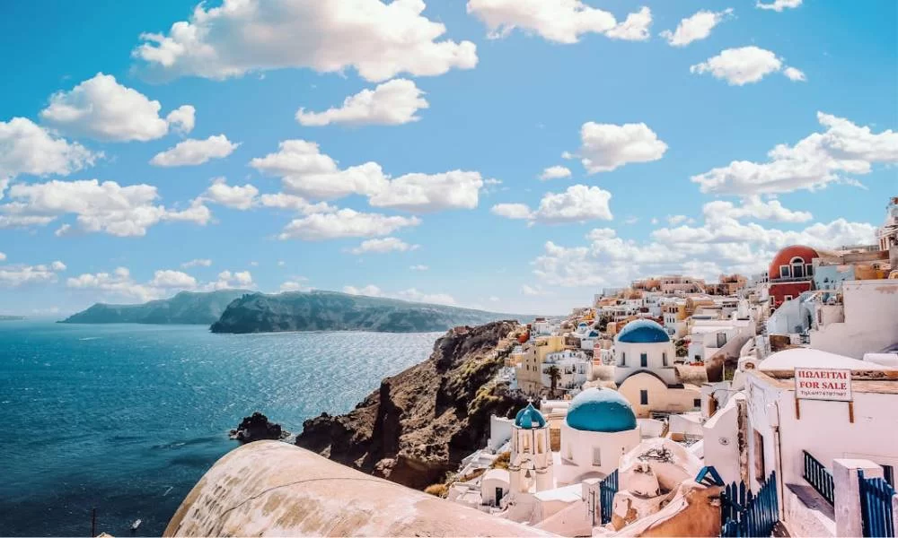 Santorini top city place in greece