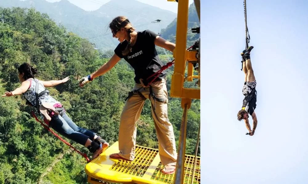 Bungee jumping in Rishikesh