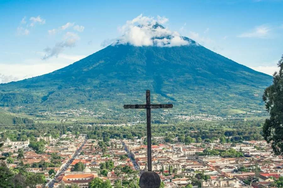 Guatemala - Aerial View of a City