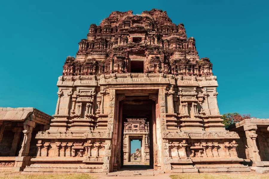 Hampi, Karnataka - Brown Concrete Building Under the Blue Sky