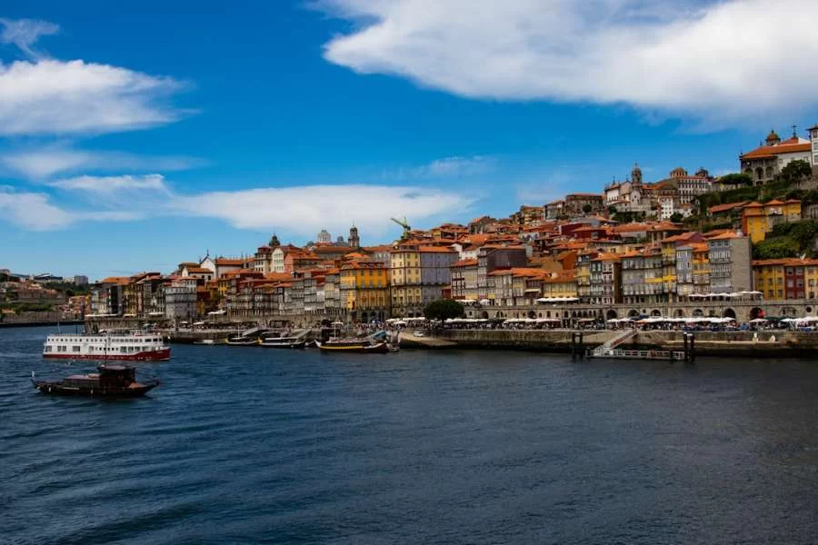 Portugal with see, boats