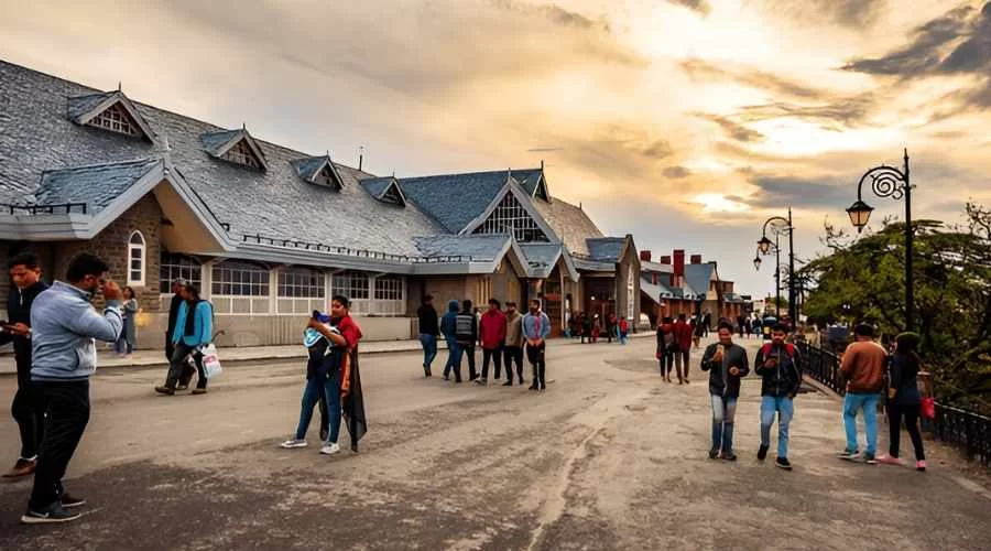 Mall Road in shimla